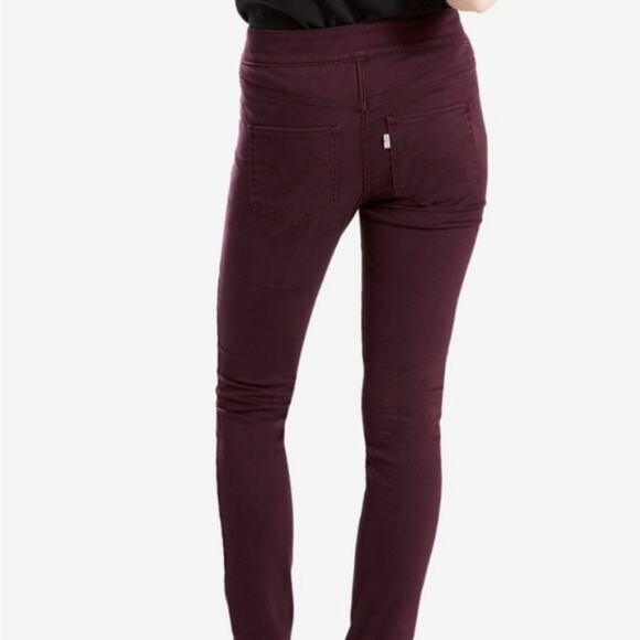 Levi's On The Move Skinny Maroon 27x28 Jeans - Picture 4 of 7